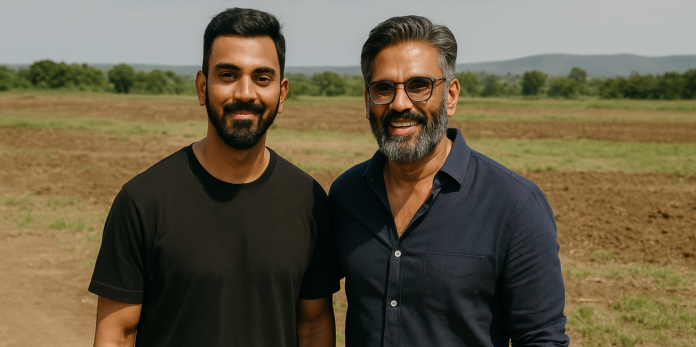 K.L Rahul & sunil Shetty