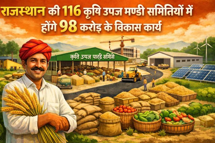 राजस्थान की कृषि उपज मण्डियों में 98 करोड़ के विकास कार्य का दृश्य