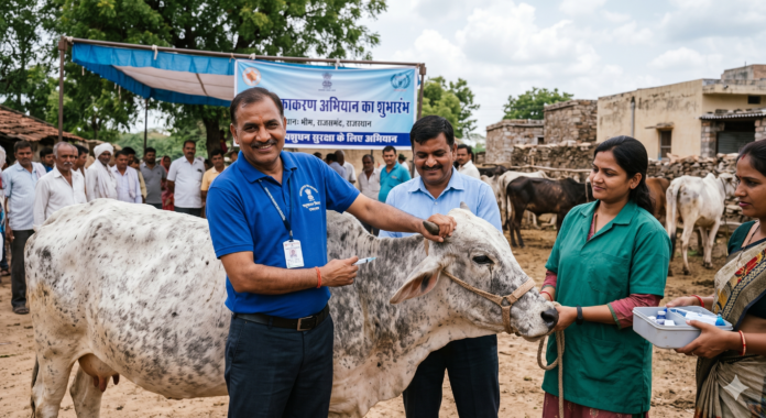 लम्पी टीकाकरण अभियान उदयपुर