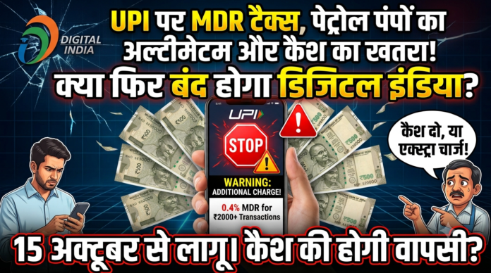 UPI पर 2,000 रुपये से अधिक के भुगतान पर 0.4% MDR का फैसला: व्यापारियों में आक्रोश, सुप्रीम कोर्ट में PIL और कैश की ओर लौटने का खतरा